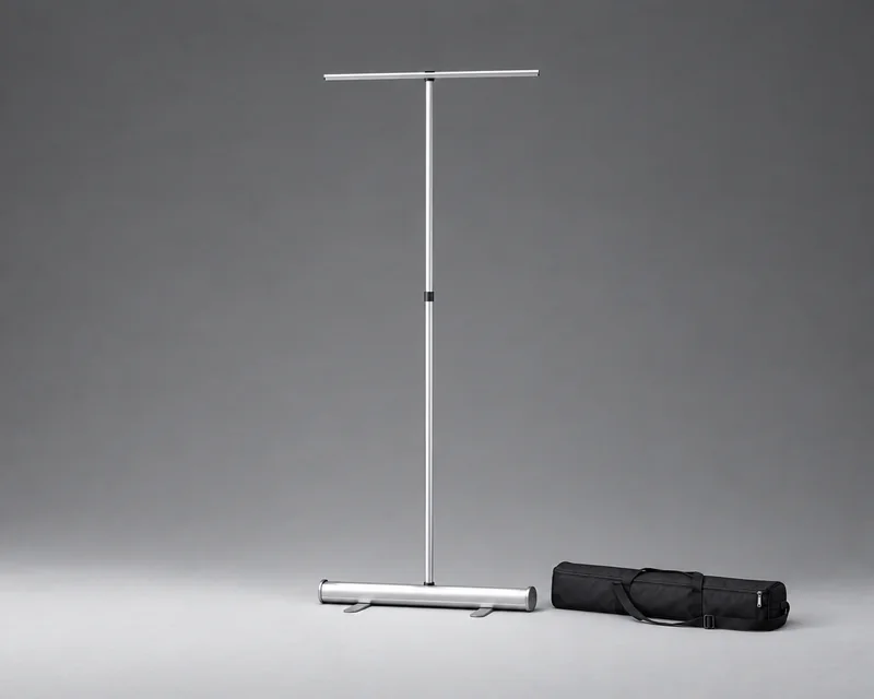 Structure de roll-up seule : cassette, mât et sac de transport